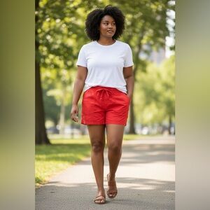 ST JOHN’S BAY Women's Cargo Shorts SZ 14